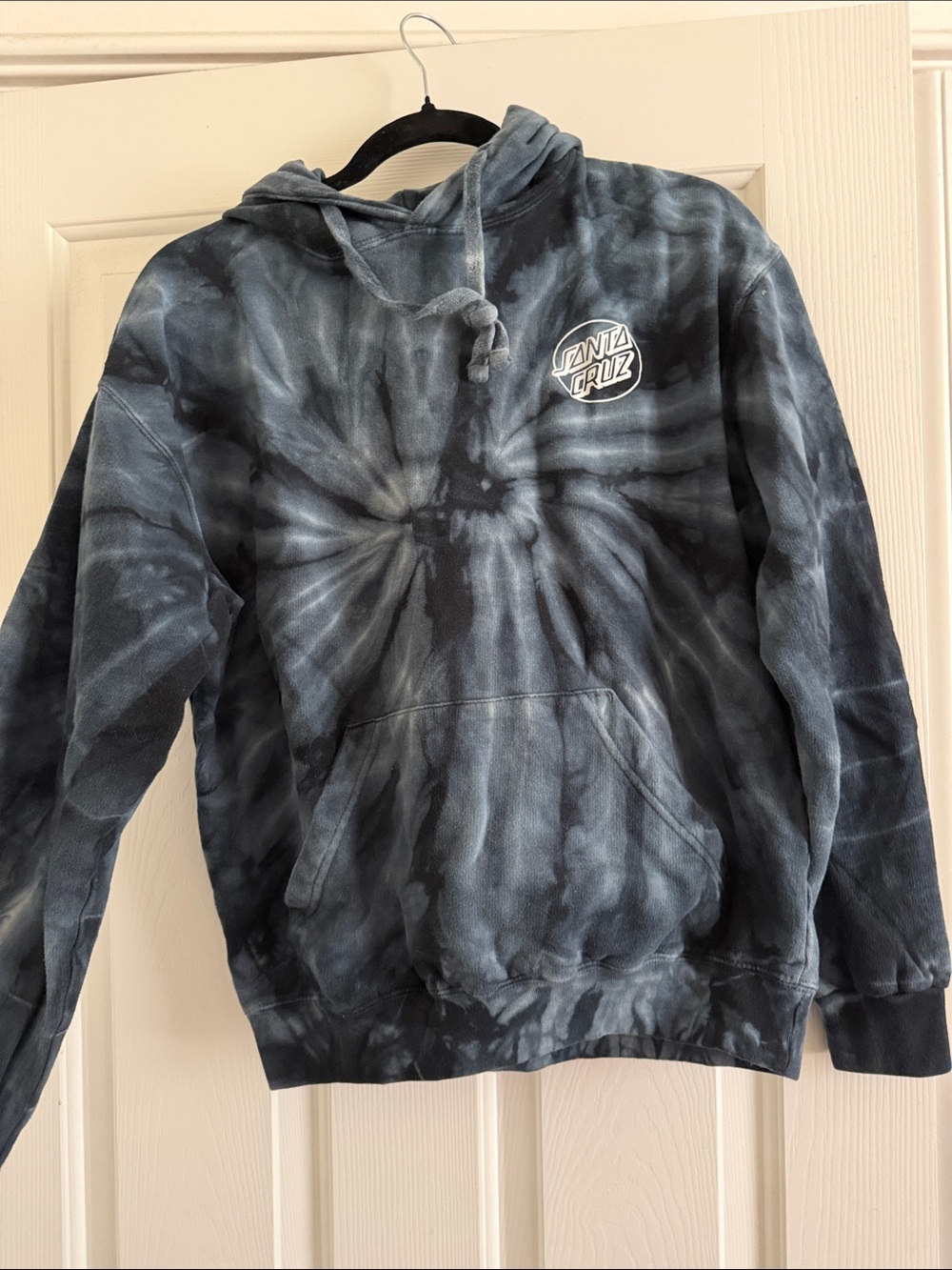 Santa Cruz Dark Gray Pullover Hoodie with White Logo